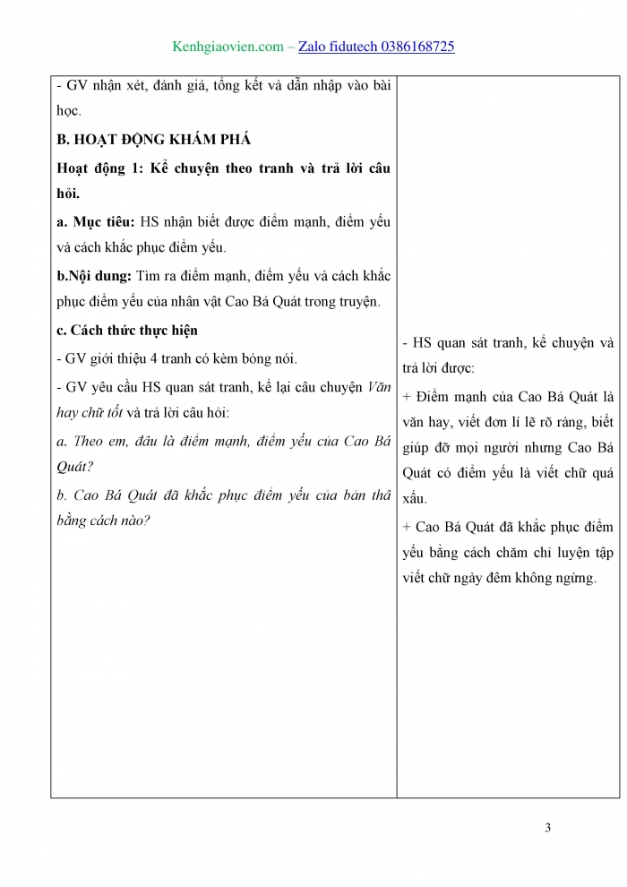 Giáo án và PPT Đạo đức 3 cánh diều Bài 8: Em hoàn thiện bản thân