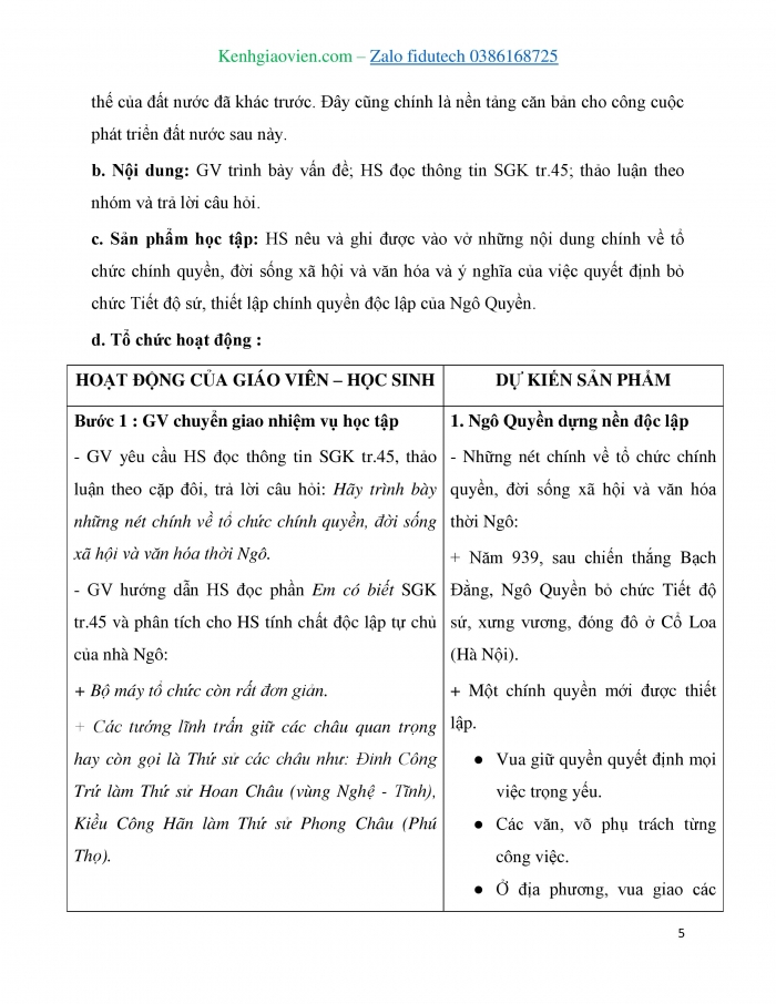 Giáo án và PPT Lịch sử 7 kết nối Bài 9: Đất nước buổi đầu độc lập (939 – 967)