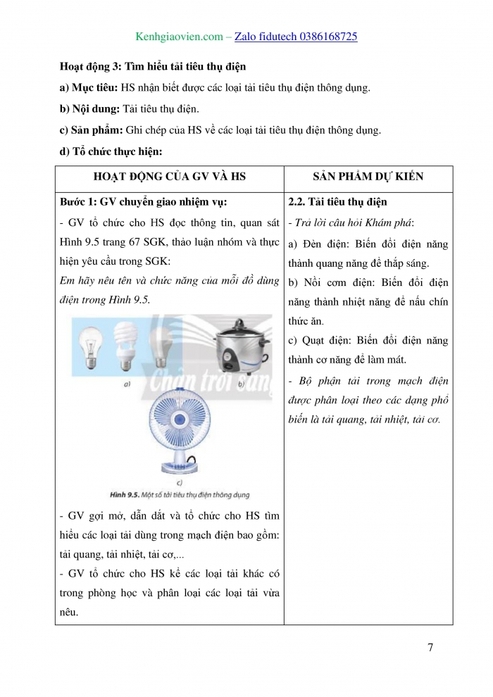 Giáo án và PPT Công nghệ 8 chân trời Bài 9: Mạch điện