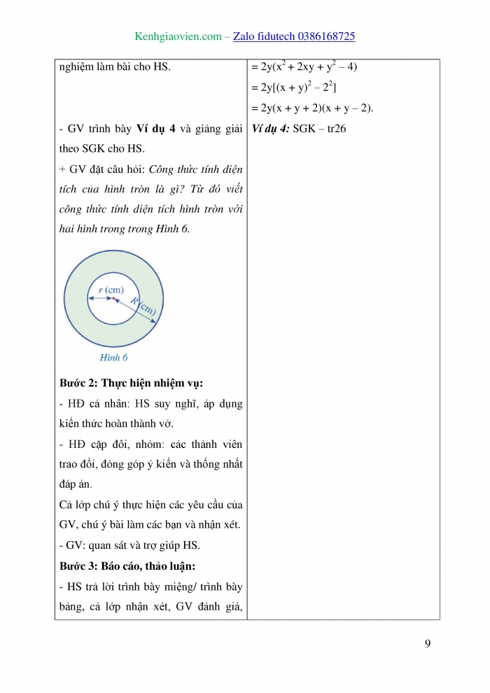 Giáo án và PPT Toán 8 cánh diều Bài 4: Vận dụng hằng đẳng thức vào phân tích đa thức thành nhân tử