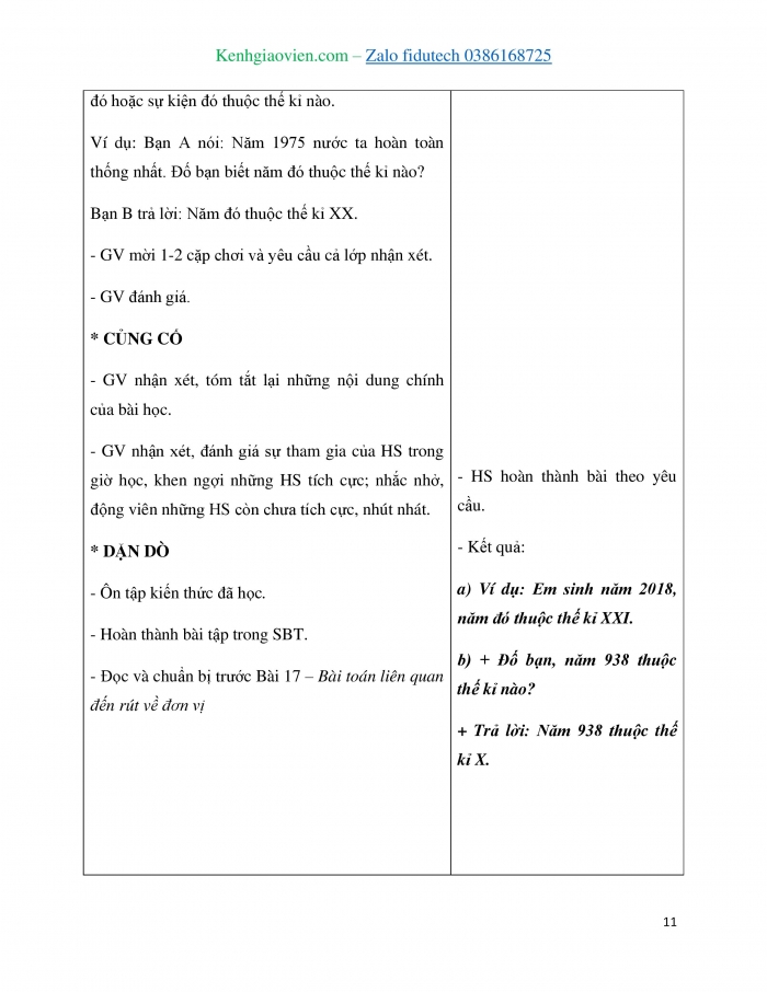 Giáo án và PPT Toán 4 cánh diều Bài 16: Thế kỉ