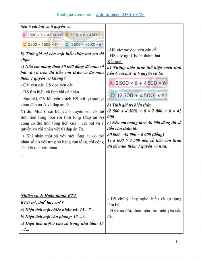 Giáo án và PPT Toán 4 chân trời Bài 22: Em làm được những gì?