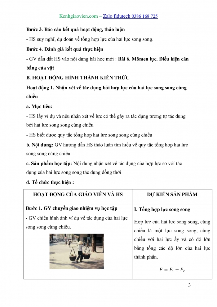 Giáo án và PPT Vật lí 10 cánh diều Bài 6: Mômen lực. Điều kiện cân bằng của vật