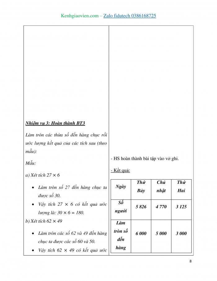 Giáo án và PPT Toán 4 cánh diều Bài 47: Ước lượng tính