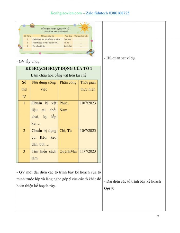 Giáo án và PPT Hoạt động trải nghiệm 4 kết nối Chủ đề Yêu trường, mến lớp - Tuần 10