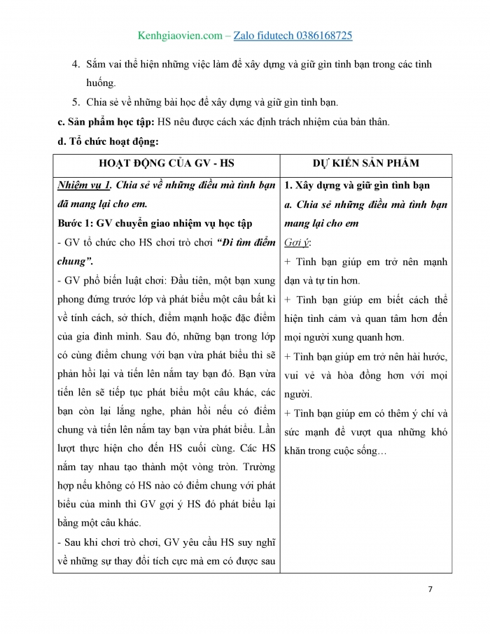 Giáo án và PPT Hoạt động trải nghiệm 8 chân trời bản 2 Chủ đề 3: Xây dựng và giữ gìn các mối quan hệ