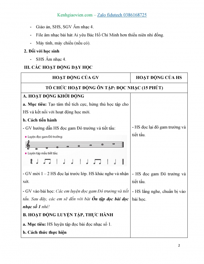 Giáo án và PPT Âm nhạc 4 chân trời Tiết 3: Thường thức âm nhạc