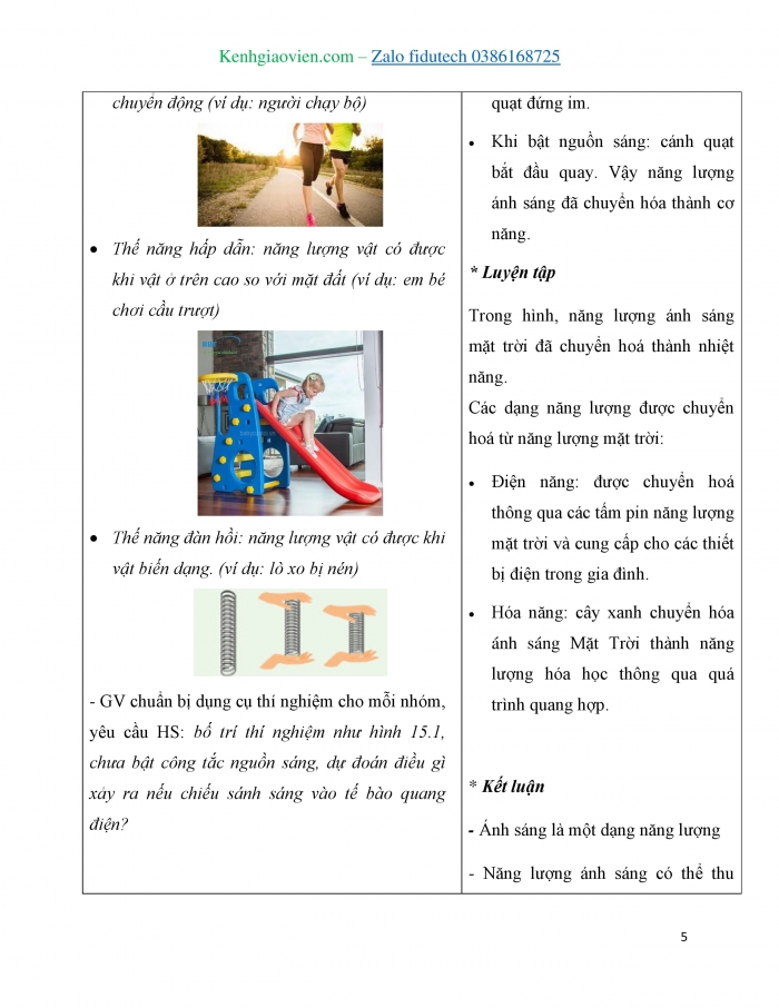 Giáo án và PPT KHTN 7 chân trời Bài 15: Ánh sáng, tia sáng