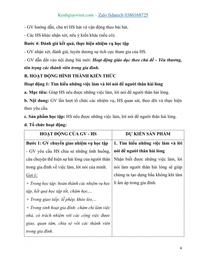 Giáo án và PPT Hoạt động trải nghiệm 8 cánh diều Chủ đề 6 Gia đình yêu thương - Yêu thương, tôn trọng các thành viên trong gia đình