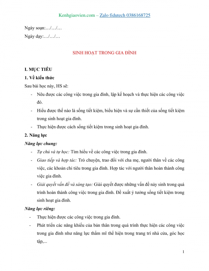 Giáo án và PPT Hoạt động trải nghiệm 8 cánh diều Chủ đề 6 Gia đình yêu thương - Sinh hoạt trong gia đình