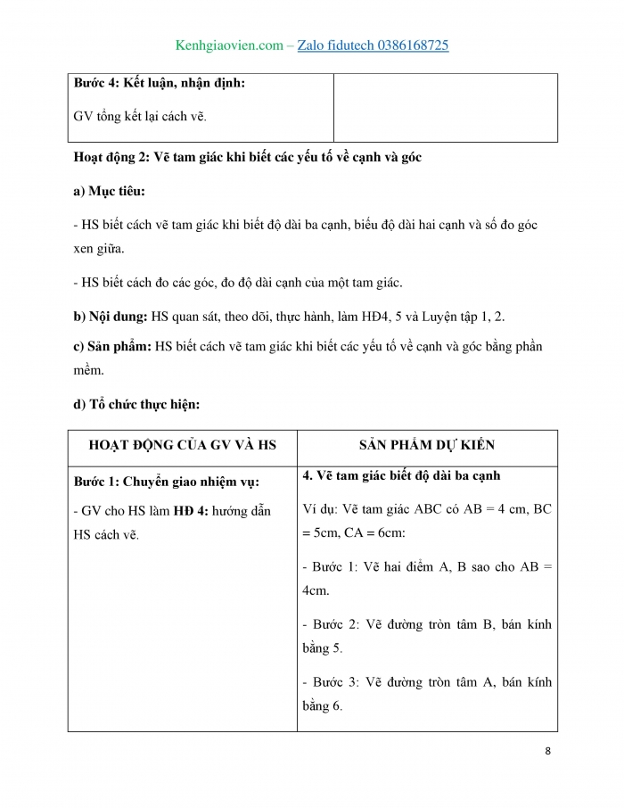 Giáo án và PPT Toán 7 kết nối Thực hành và trải nghiệm: Vẽ hình đơn giản với phần mềm GeoGebra