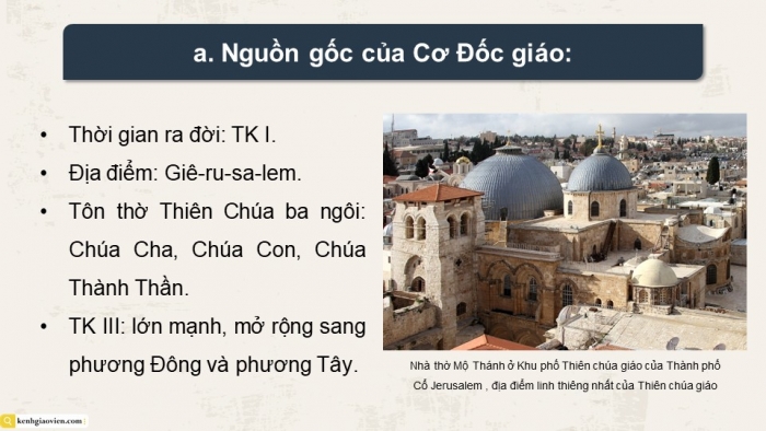 Giáo án điện tử chuyên đề Lịch sử 12 chân trời CĐ 1 Phần 3: Một số tôn giáo ở Việt Nam (3)