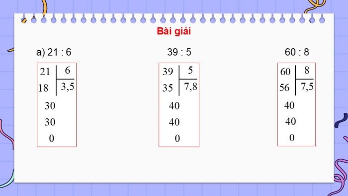 Giáo án điện tử Toán 5 cánh diều Bài 34: Luyện tập