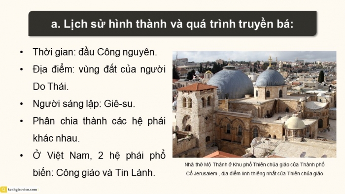 Giáo án điện tử chuyên đề Lịch sử 12 kết nối CĐ 1: Lịch sử tín ngưỡng và tôn giáo ở Việt Nam (P6)