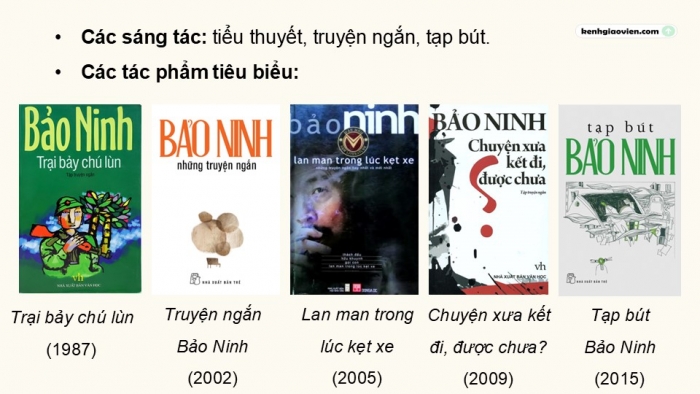 Giáo án điện tử Ngữ văn 9 kết nối Bài 5: Bí ẩn của làn nước (Bảo Ninh)