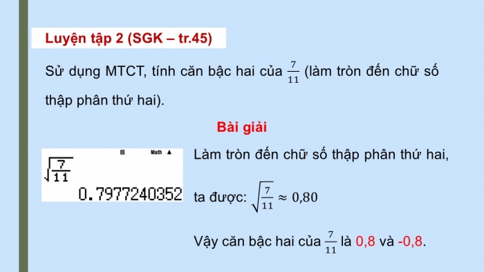 Giáo án điện tử Toán 9 kết nối Bài 7: Căn bậc hai và căn thức bậc hai