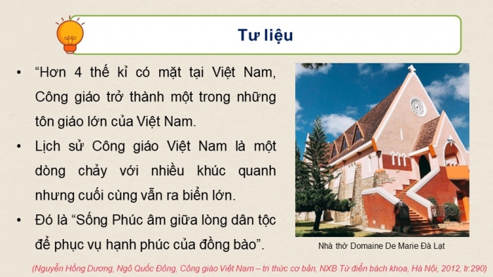 Giáo án điện tử chuyên đề Lịch sử 12 cánh diều CĐ 1: Lịch sử tín ngưỡng và tôn giáo ở Việt Nam (P7)