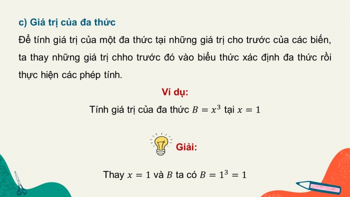 Giáo án PPT dạy thêm Toán 8 cánh diều Bài 1: Đơn thức nhiều biến. Đa thức nhiều biến