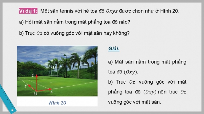 Giáo án điện tử Toán 12 cánh diều Bài 2: Tọa độ của vectơ