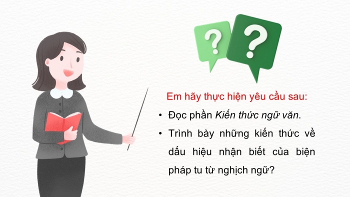 Giáo án điện tử Ngữ văn 12 cánh diều Bài 4: Biện pháp tu từ nghịch ngữ