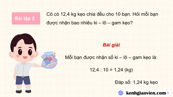 Giáo án PPT dạy thêm Toán 5 Kết nối bài 23: Nhân, chia số thập phân với 10; 100; 1000;... hoặc với 0,1; 0,01; 0,001;...