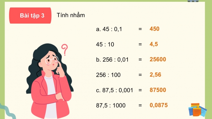 Giáo án PPT dạy thêm Toán 5 Cánh diều bài 35: Chia một số thập phân cho một số thập phân