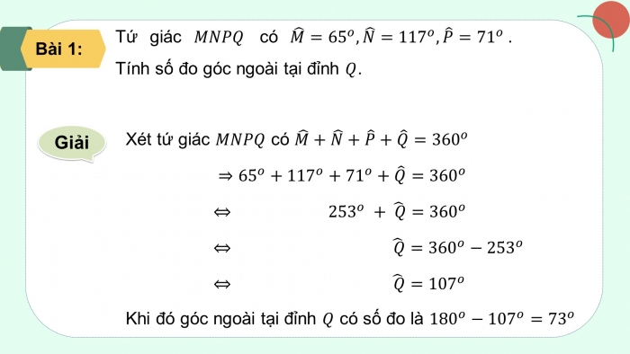 Giáo án PPT dạy thêm Toán 8 cánh diều Bài 2: Tứ giác