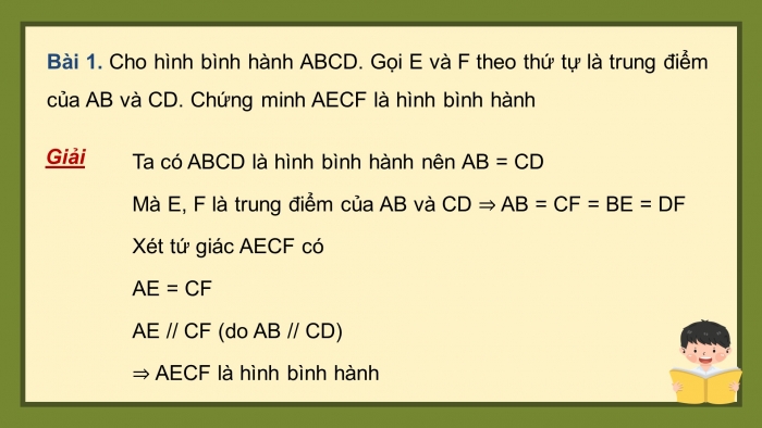 Giáo án PPT dạy thêm Toán 8 cánh diều Bài 4: Hình bình hành