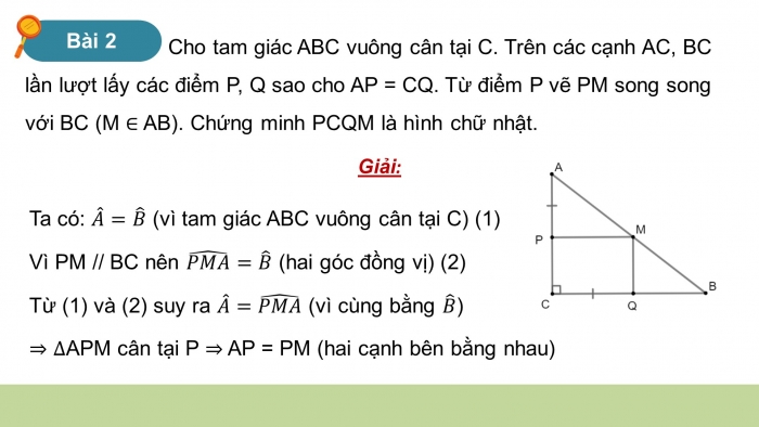 Giáo án PPT dạy thêm Toán 8 cánh diều Bài 5: Hình chữ nhật