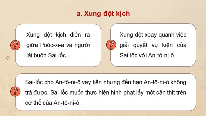 Giáo án PPT dạy thêm Ngữ văn 12 Cánh diều bài 2: Thực thi công lí (Trích Người lái buôn thành Vơ-ni-dơ - Sếch-xpia)