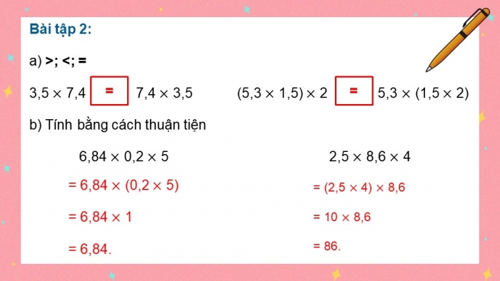 Giáo án điện tử Toán 5 kết nối Bài 21: Phép nhân số thập phân (P2)