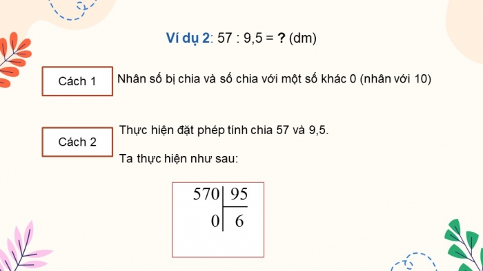 Giáo án điện tử Toán 5 kết nối Bài 22: Phép chia số thập phân (P2)