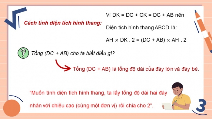 Giáo án điện tử Toán 5 kết nối Bài 26: Hình thang. Diện tích hình thang (P2)