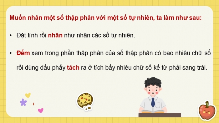 Giáo án điện tử Toán 5 chân trời Bài 31: Nhân một số thập phân với một số tự nhiên