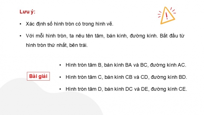 Giáo án điện tử Toán 5 chân trời Bài 47: Đường tròn, hình tròn