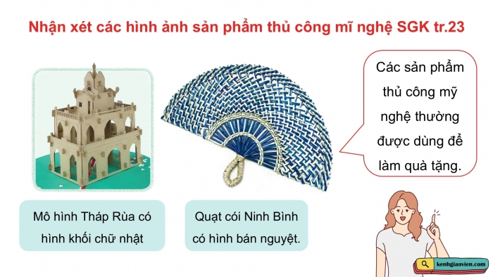 Giáo án điện tử Mĩ thuật 5 cánh diều Bài 5: Quà tặng bạn