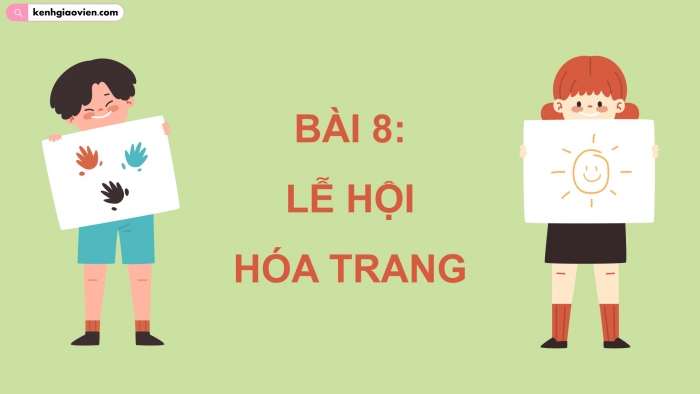 Giáo án điện tử Mĩ thuật 5 cánh diều Bài 8: Lễ hội hoá trang