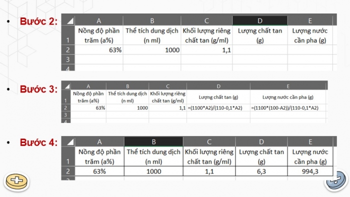 Giáo án điện tử Toán 9 kết nối Hoạt động thực hành trải nghiệm: Pha chế dung dịch theo nồng độ yêu cầu