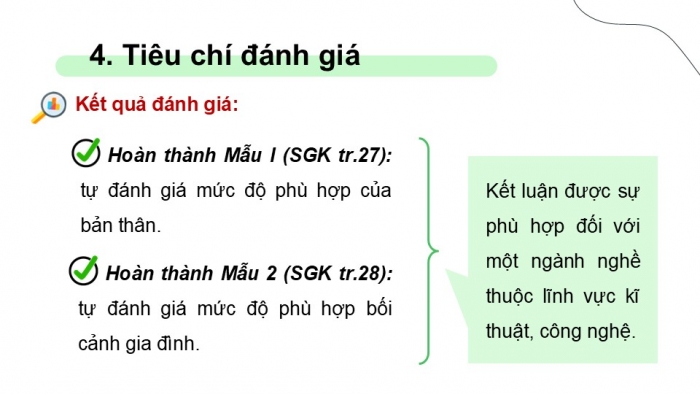 Giáo án điện tử Công nghệ 9 Định hướng nghề nghiệp Chân trời Dự án: Nghề nghiệp tương lai của em