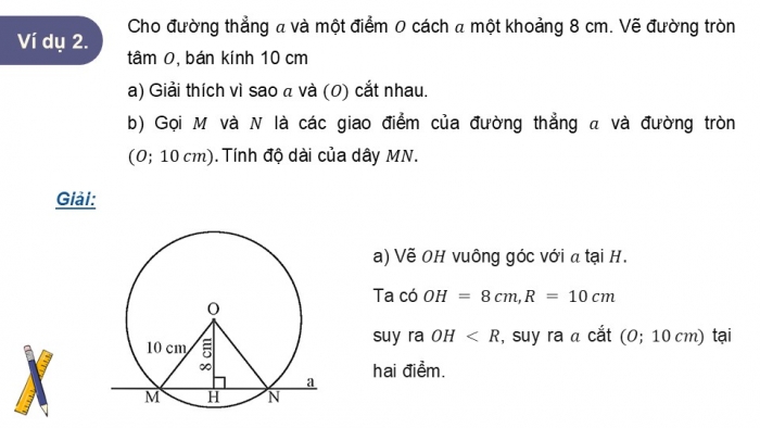 Giáo án điện tử Toán 9 chân trời Bài 2: Tiếp tuyến của đường tròn