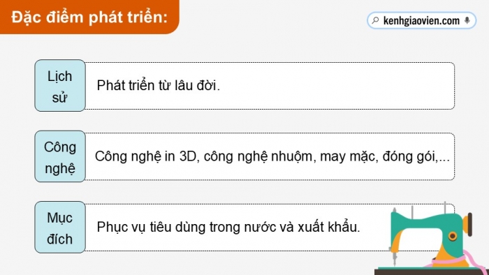 Giáo án điện tử Địa lí 12 kết nối Bài 16: Một số ngành công nghiệp (P2)