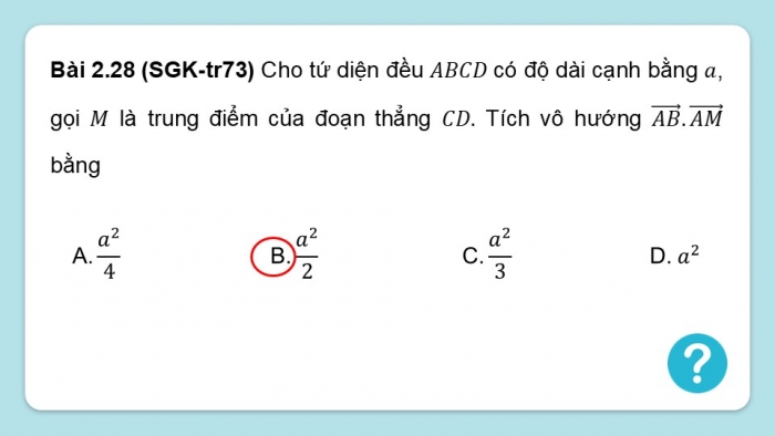 Giáo án điện tử Toán 12 kết nối Bài tập cuối chương II