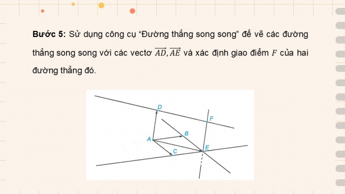 Giáo án điện tử Toán 12 kết nối Hoạt động thực hành trải nghiệm: Vẽ vectơ tổng của ba vectơ trong không gian bằng phần mềm GeoGebra