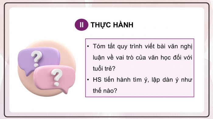 Giáo án điện tử Ngữ văn 12 cánh diều Bài 5: Viết bài nghị luận về vai trò của văn học đối với tuổi trẻ