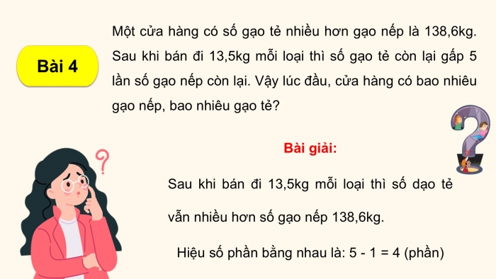 Giáo án PPT dạy thêm Toán 5 Cánh diều bài 34: Luyện tập