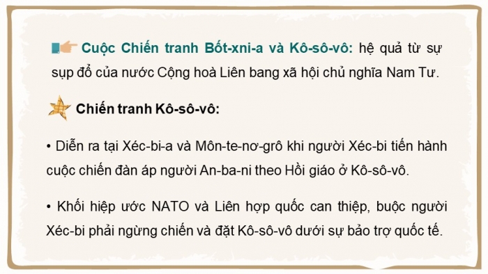 Giáo án điện tử chuyên đề Lịch sử 11 cánh diều CĐ 2: Chiến tranh và hoà bình trong thế kỉ XX (P3)