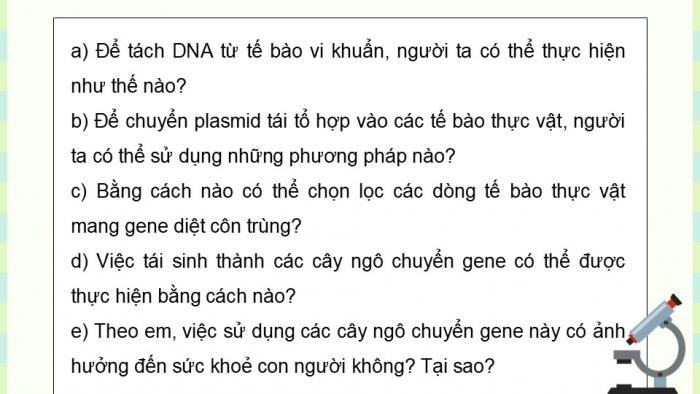 Giáo án điện tử chuyên đề Sinh học 12 chân trời Ôn tập CĐ 1