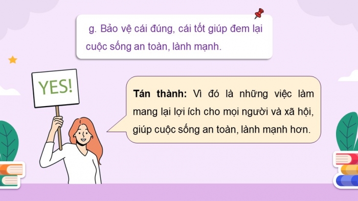 Giáo án điện tử Đạo đức 5 kết nối Bài 4: Bảo vệ cái đúng, cái tốt (P2)