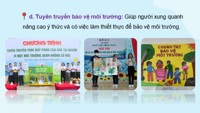 Giáo án điện tử Đạo đức 5 kết nối Bài 5: Bảo vệ môi trường sống (P2)