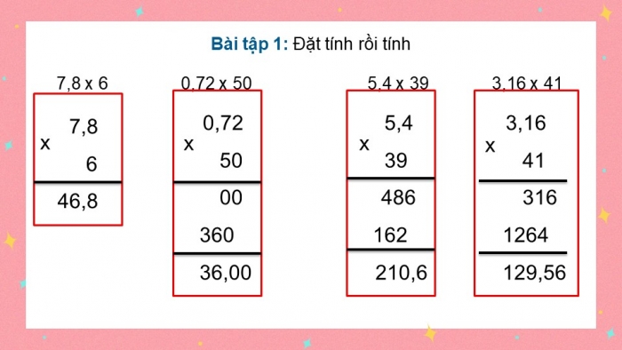 Giáo án điện tử Toán 5 kết nối Bài 21: Phép nhân số thập phân